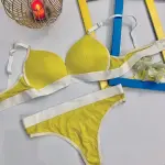 Comfortable Sportswear Bra And Panties Set Small Chest Gathered No Steel Ring Beautiful Back Wrap Chest Triangle Cup