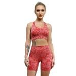 Women's High Elastic Thread Back Sports Bra With Comfortable Gathering and Paired With Thongs Cheap Bra Set